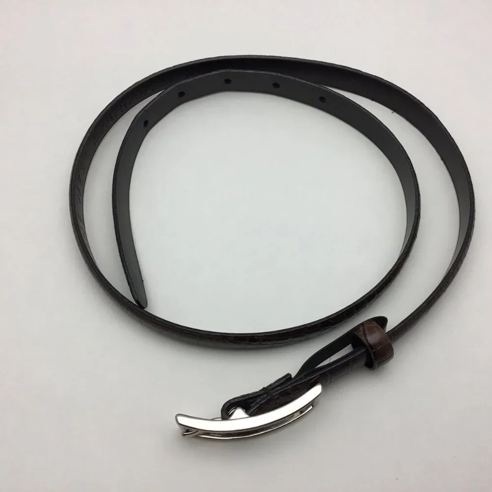 Vintage Nine West Brown Genuine Italian Leather Belt‎